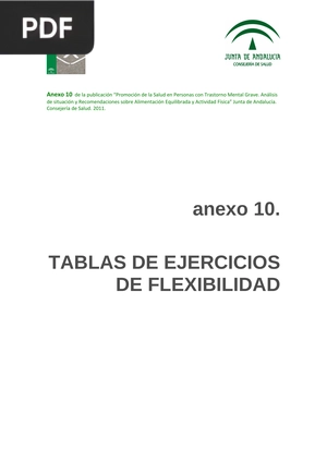 Tablas de ejercicios de flexibilidad (Artículo)