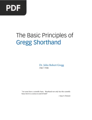 The Basic Principles of Gregg Shorthand