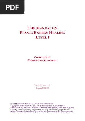 The manual on pranic energy healing level I