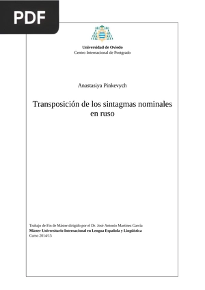 Transposición de los sintagmas nominales en Ruso