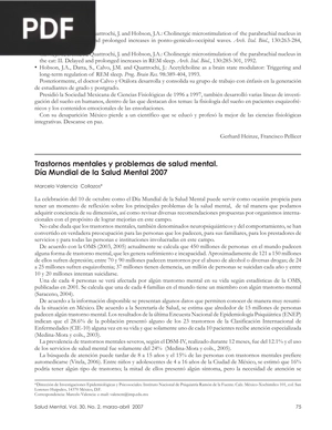 Trastornos mentales y problemas de salud mental