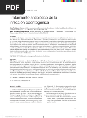 Tratamiento antibiótico de la infección odontogénica