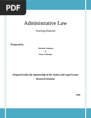 Administrative Law (Inglés)