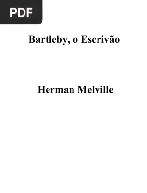 Bartleby, o Escrivão (Portugués)