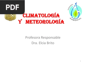 Climatología y Meteorología (Presentación)