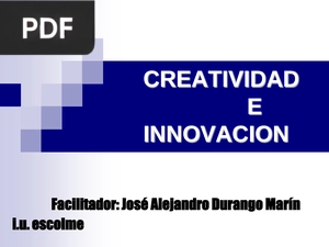 Creatividad e innovación (Presentación)