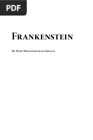 Frankenstein (Inglés)