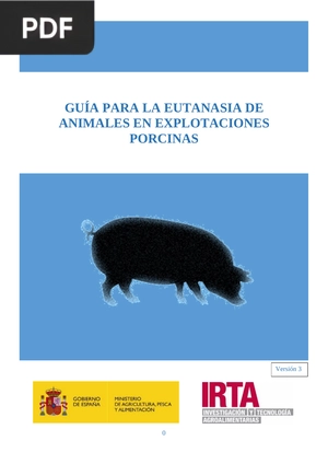 Guía para la eutanasia de animales en explotaciones porcinas