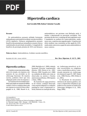 Hipertrofia cardíaca (Portugués)