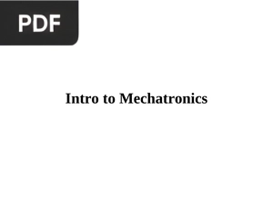 Intro to Mechatronics (Inglés) (Presentación)