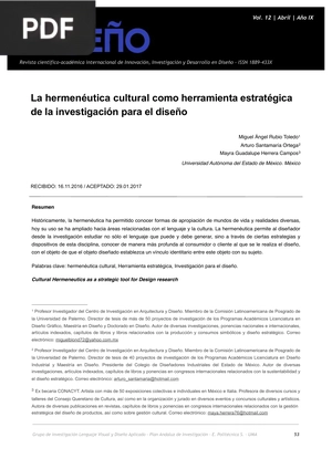 La hermenéutica cultural como herramienta estratégica de la investigación para el diseño