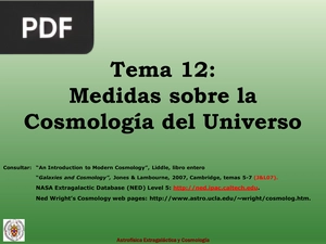 Medidas sobre la Cosmología del Universo (Presentación)