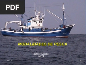 Modalidades de pesca (Presentación)