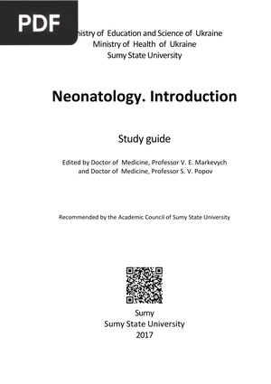 Neonatology. Introduction (Inglés)