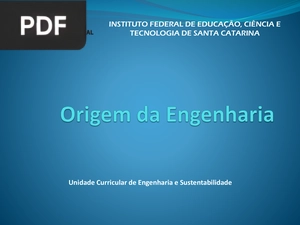 Origem da Engenharia (Portugués) (Presentación)