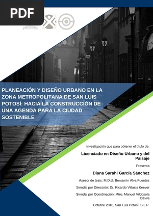 Planeación y diseño urbano en la zona metropolitana de San Luis Potosí: Hacia la construcción de una agenda para la ciudad sostenible