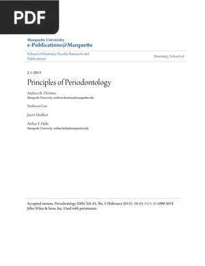 Principles of Periodontology (Inglés)