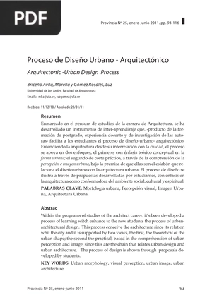 Proceso de Diseño Urbano - Arquitectónico