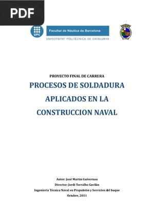 Procesos de soldadura aplicados en la construcción naval