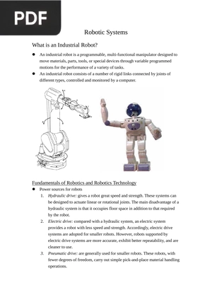 Robotic Systems (Inglés) (Artículo)