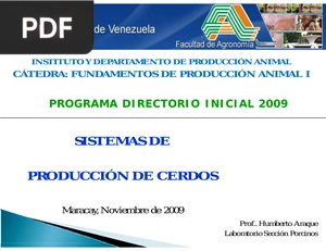 Sistemas de Producción de Cerdos (Presentación)