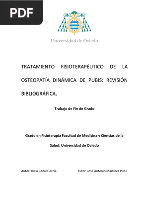 Tratamiento fisioterapéutico de la osteopatía dinámica de pubis