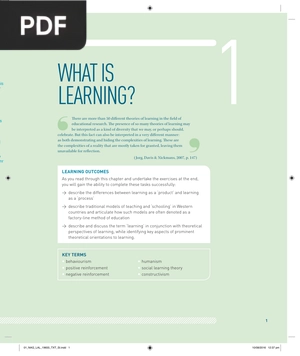 What is Learning? (Inglés)