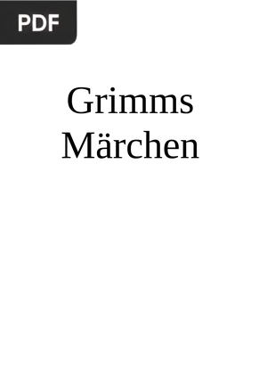 Grimms Märchen  (Cuentos,Hermanos Grimm)