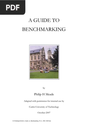 A guide to benchmarking (Inglés)