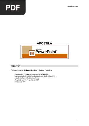 Apostila PowerPoint (Portugués)