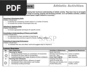 Athletic Activities (Inglés)