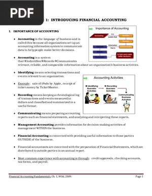 Chapter 1: Introducing financial accounting (Inglés) (Artículo)