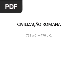 Civilização Romana (Portugués) (Presentación)