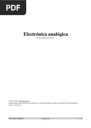 Electrónica analógica