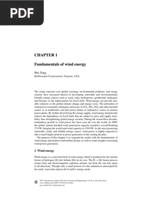 Fundamentals of wind energy (Inglés)