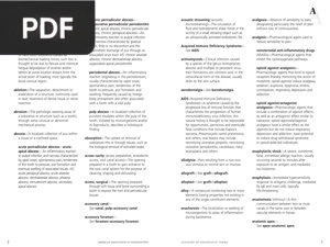 Glossary of endodontic terms (Inglés)