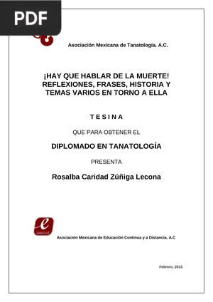 ¡Hay que hablar de la muerte! Reflexiones, frases, historia y temas varios en torna a ella