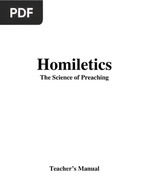 Homiletics The Science of Preaching