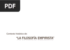 La filosofía empirista (Presentacion)