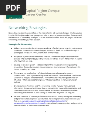 Networking Strategies