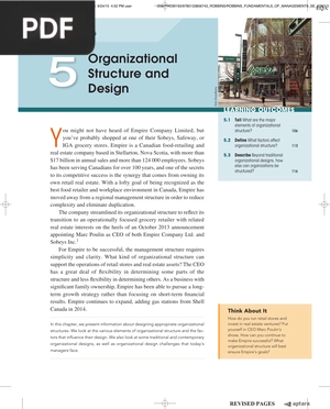 Organizational Structure and Design (Inglés)