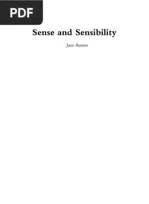 Sense and Sensibility (Inglés)