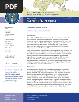 The Santería Tradition in Cuba