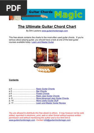 The Ultimate Guitar Chord Char (Inglés)