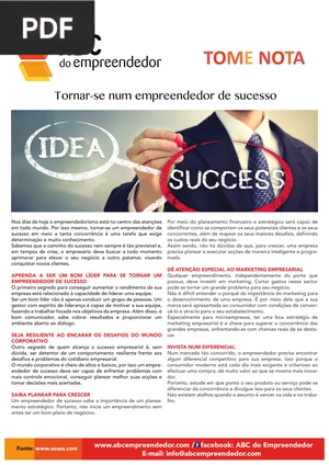 Tornar-se num empreendedor de sucesso (Portugués) (Artículo)