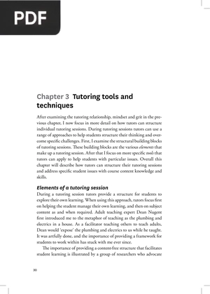 Tutoring tools and techniques (Inglés)