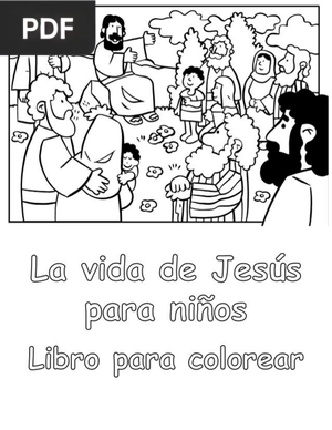 La Vida de Jesús Libro para colorear