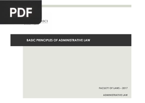 Basic principles of administrative law (Presentación)