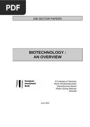 Biotechnology: an overview (Inglés)