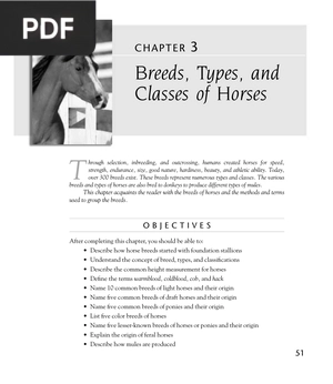 Breeds, Types, and Classes of Horses (Inglés)